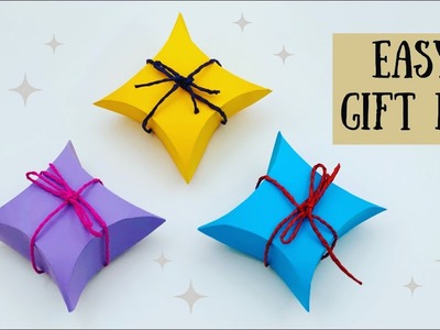 How To Make Paper Gift Box. Gift Box Making At Home. Paper Craft. Gift Ideas. Gift Box Craft