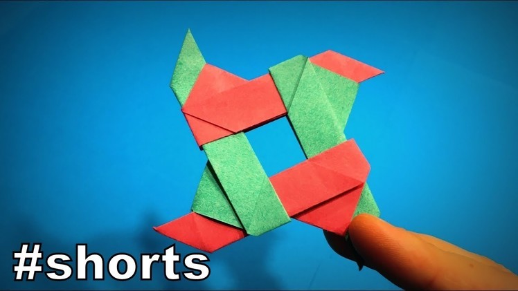 How to Make Paper Ninja Star Shuriken | Origami Ninja Star | Easy Origami ART #shorts