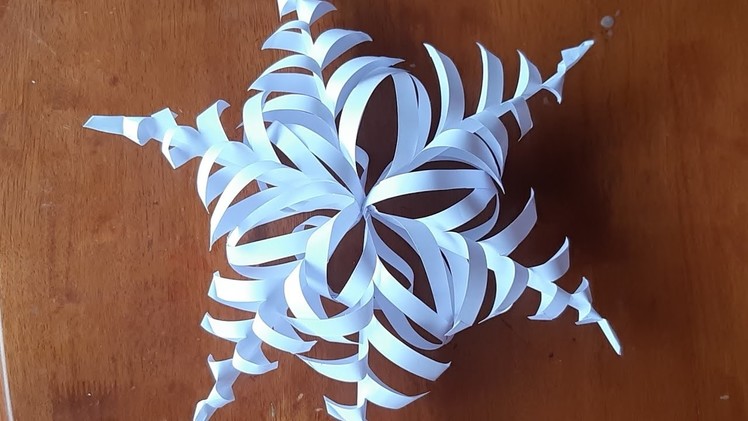 HOW TO MAKE PAPER SNOWFLAKE 3D|| CHRISTMAS DECORATION ||ML CRAFTS SHORTS #22
