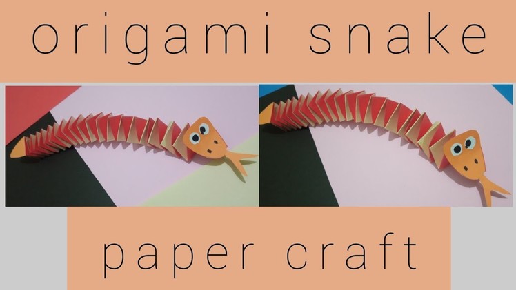Origami snake, easy tutorial step by step | Creative ideas | home decor