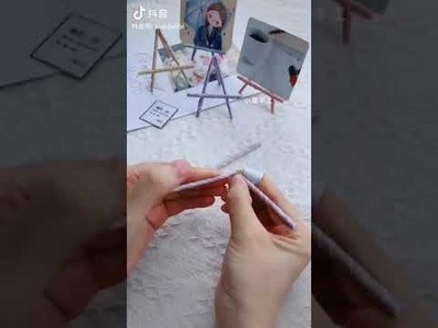 Painting board stand making origami