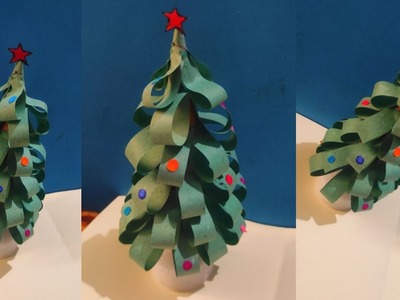 Paper christmas tree | christmas craft for kids #viral #diy #shorts #paper #christmas #tree #kids