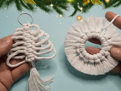 ???????? 2 Easy Christmas Ornaments - Diy Christmas Decor with Macrome