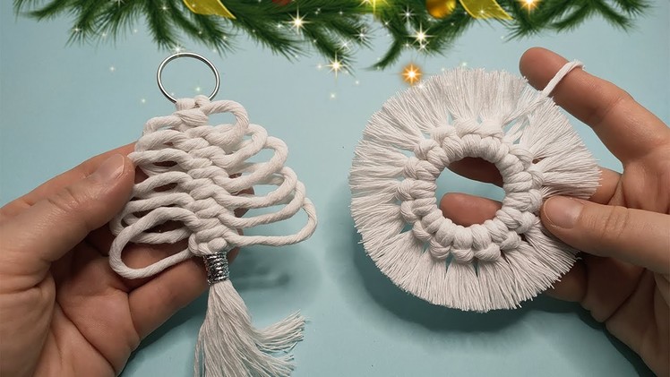 ???????? 2 Easy Christmas Ornaments - Diy Christmas Decor with Macrome