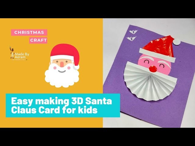 Christmas craft for kids | DIY easy and Simple Santa Clause | #shorts