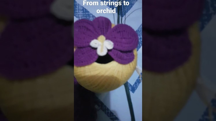 Crochet moth orchid flower #shorts