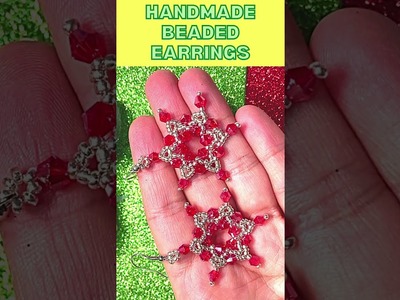 DIY Beaded Earrings | Handmade #BeadedJewelry #Shorts