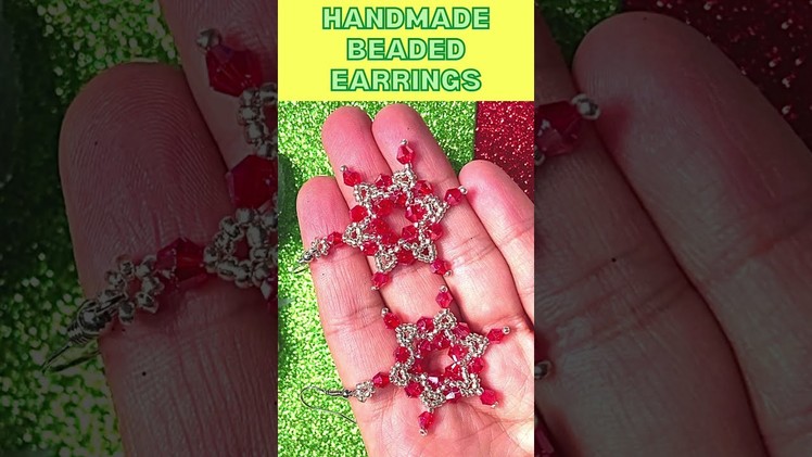 DIY Beaded Earrings | Handmade #BeadedJewelry #Shorts