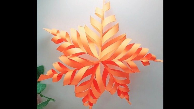 DIY Easy 3d Paper Snowflakes|Christmas Craft|How to make 3D Snowflake|Paper Decoration Ideas#diy
