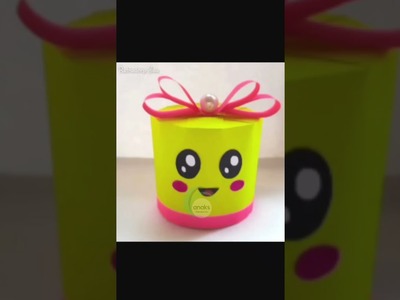 DIY Gift Box. How to make Gift Box ? Easy Paper Crafts Idea. DIY gift box.gift box  #shorts