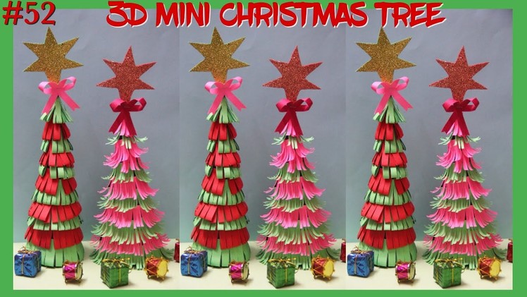 Easy 3D Mini Christmas Tree???? | Christmas Craft #papercraft #diy #christmastree #christmasdecor #art