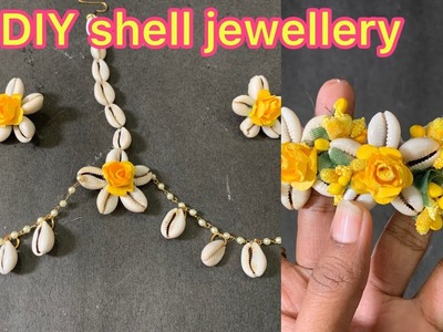 Easy DIY crowie. shell jewellery for bride and bridesmaids