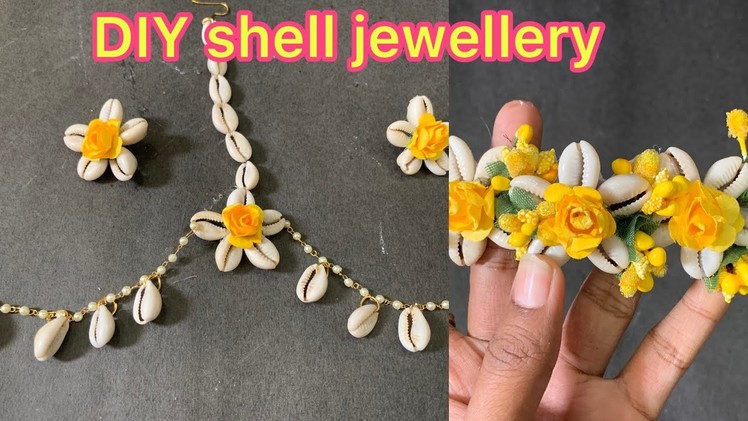 Easy DIY crowie. shell jewellery for bride and bridesmaids