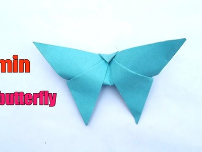 How To Make an Easy Origami Butterfly (in 2 MINUTES!)