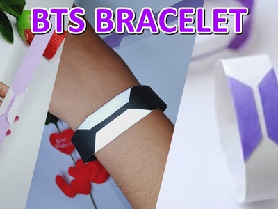 How to Make BTS Origami Bracelet | BTS Craft | BTS DIY | PAPAR DIY BTS ITEMS
