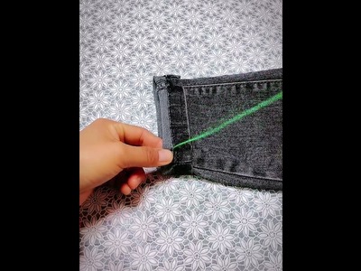 If the pants is too long use this Sewing method