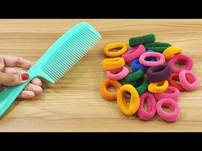 2 SUPERB HOME DECOR IDEAS USING WASTE RUBBAR BAND AND COMB | DIY CRAFT | BEST OUT OF WASTE
