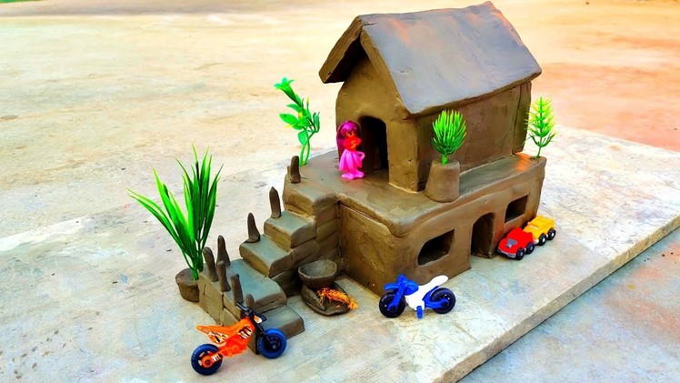Amazing technique build DIY miniature Clay House | how to make Clay House@Shaitani Ideas