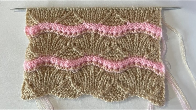 Beautiful Lace Stitch Pattern For Ladies Sweater