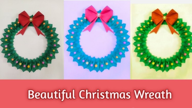 Christmas Craft.Christmas  Wreath.DIY- Christmas Wreath Making.Christmas Decoration Ideas #shorts