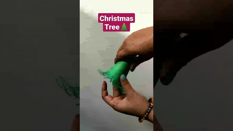 Christmas Tree????. Paper Craft#shorts #youtube Shorts