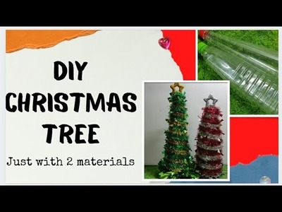 Christmas Tree using plastic Bottles #bottleart #christmasdecor