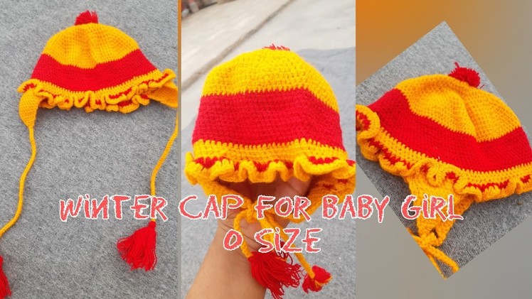 Crochet Baby Hat With Ear flaps Easy Baby Benie #Shorts