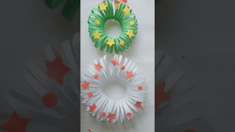 DIY Paper Craft Ideas  | How To Make Wreath | Christmas Decoration Ideas, Christmas Decoration Ideas