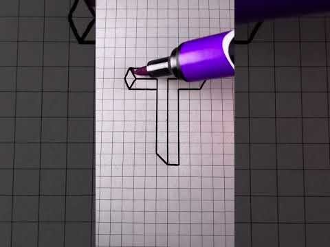 Draw 3D Shapes   Exercises for Beginners #shorts #3d #drawing # 296