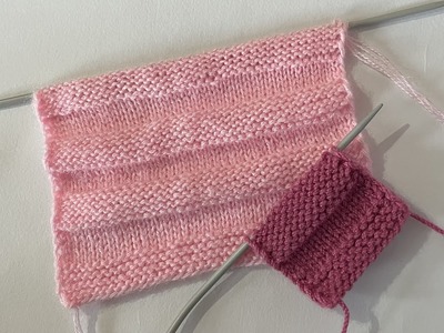 Easy Beautiful Knitting Stitch Pattern For Sweaters And Scarf