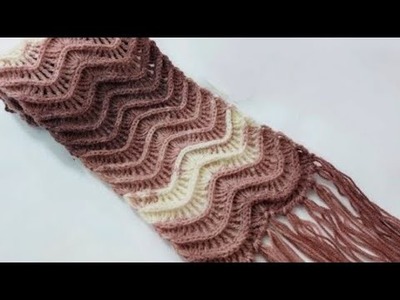 How to make a beautiful crochet muffler.scarf#03