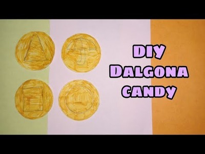 How to make paper Dalgona candy. making A4 size paper. DIY paper Dalgona candy.