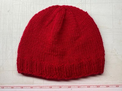 Knit : Basic knitted beanie, magic loop