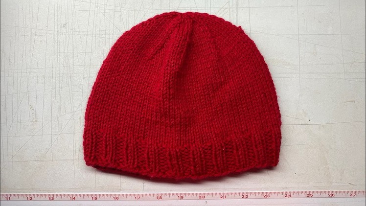 Knit : Basic knitted beanie, magic loop