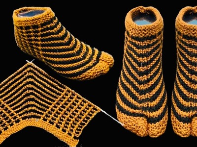 New Knitting Pattern For Ladies Socks.Shoes.Jurab.Ladies Booties # 176 Anguthe Wali Socks