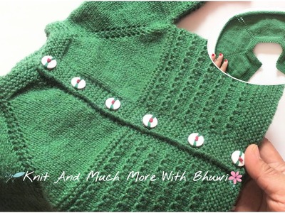 Newborn Baby Cardigan Knitting || How To Knit Baby Cardigan, Jacket,Sweater || Baby Sweater Ki Bunai