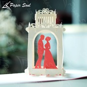 Pop-up wedding card template | Paper Soul Craft