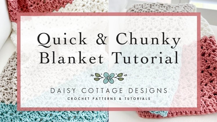 Quick and Easy Chunky Crochet Blanket Tutorial