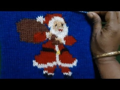 Santa   design  for kids sweater