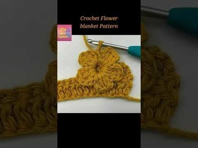 #somethingnew #crochet flower baby blanket pattern step by step by pics.