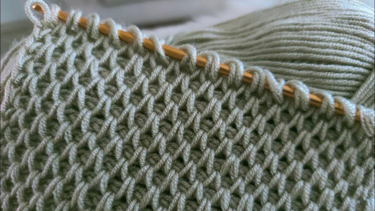 Super Easy Tunisian Knitting Pattern