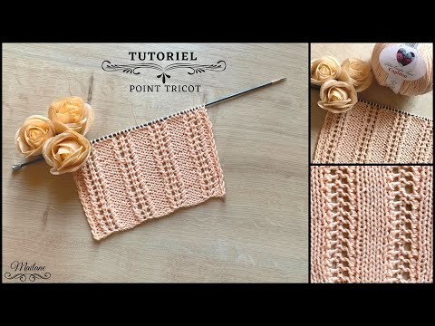 #253 Tricot: POINT EXPRESS!! Rapide & Facile! - Maïlane - #lidiacrochettricot #knitting #pattern