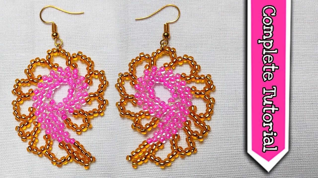 Beads earrings tutorial