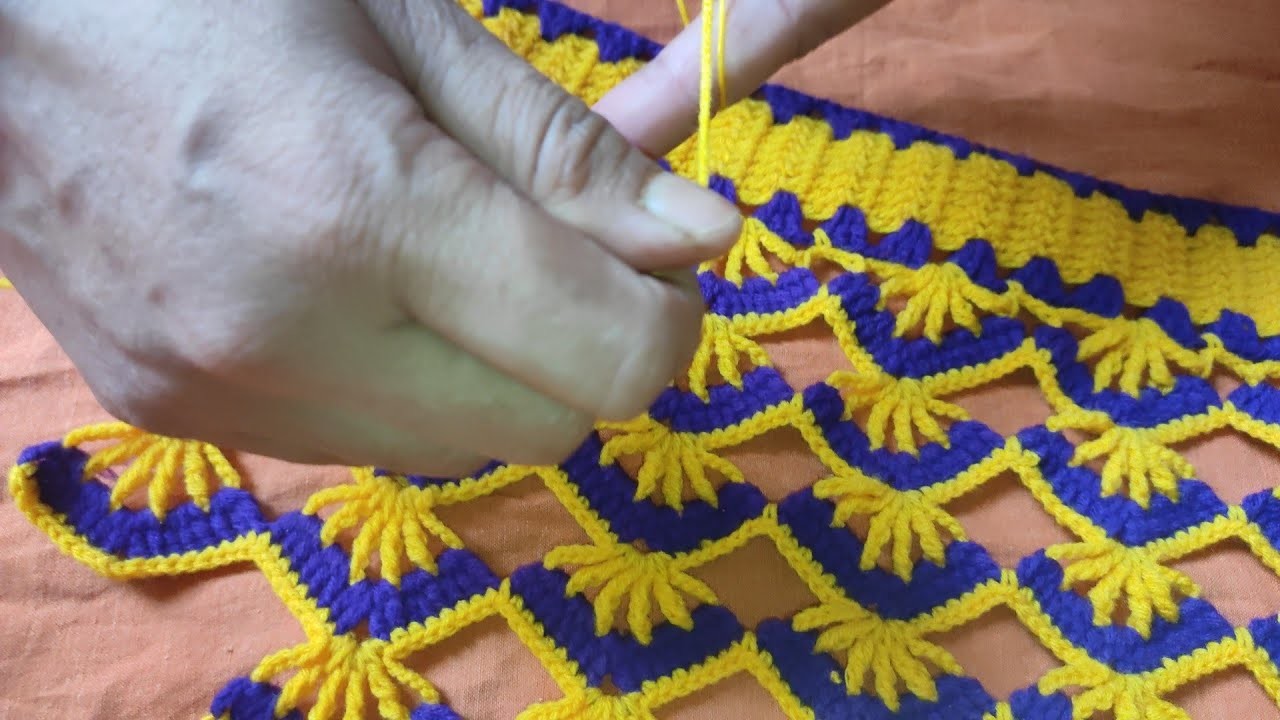 Beautiful and easy toran design #Hindi tutorial #jhalar ki design #crochet toran #woolen doorhanging