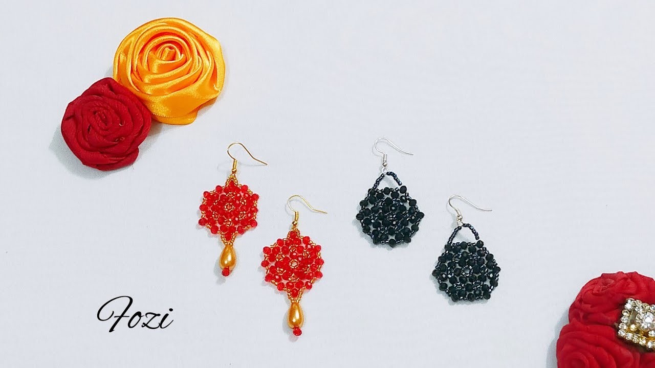 Beautiful earrings tutorial ???? #beadwork #beading