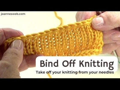 Cast Off Knitting -  Bind Off (MULTILINGUAL)