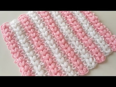 Crochet Textured Blanket | Easy Tutorial