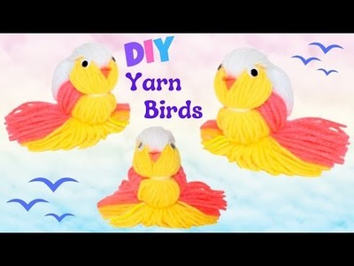 DIY Woolen Bird - How to make yarn bird
