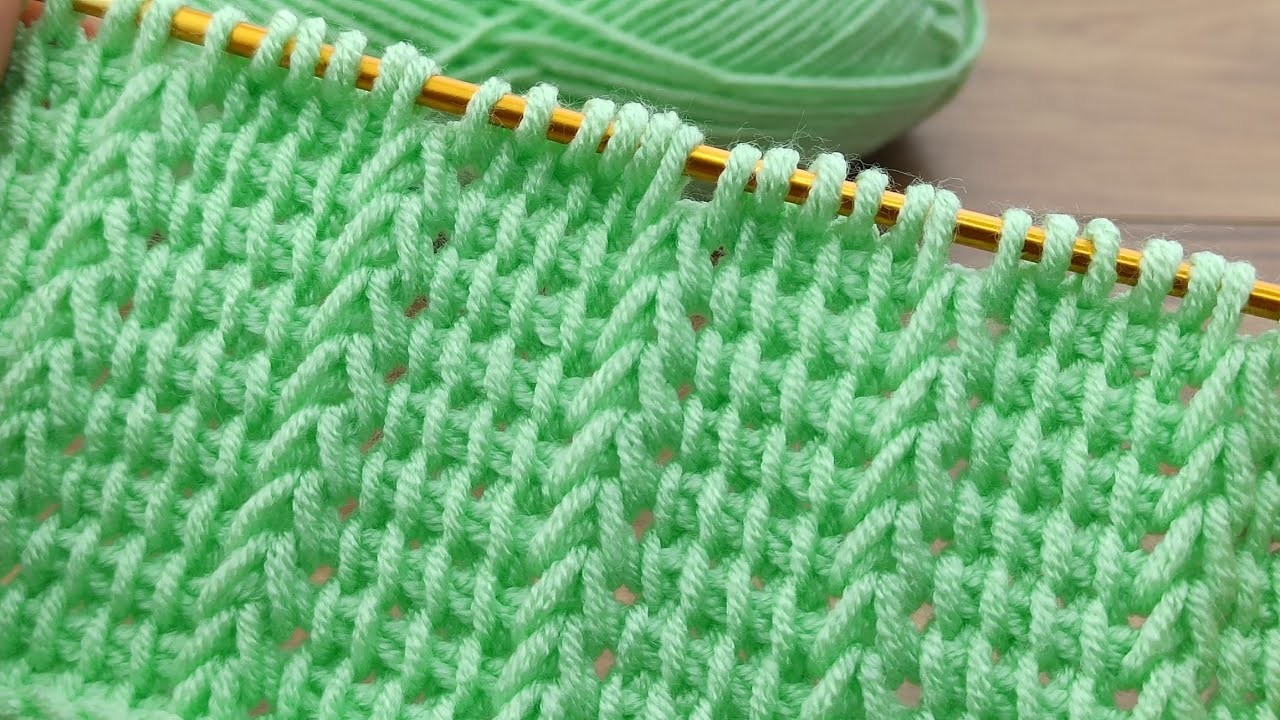 Great????Tunisian knitting pattern explanation.kolay Tunus işi bebek battaniyesi modeli #tunisian