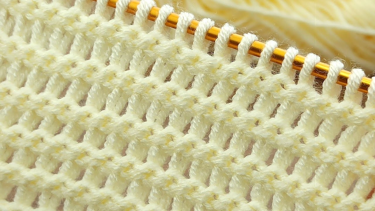 Great????VERY EASY VERY BEAUTİFUL Tunisian knitting pattern explanation.kolay Tunus işi yelek modeli